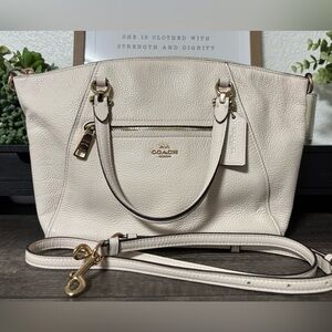 Coach Cream Prairie Satchel Bag